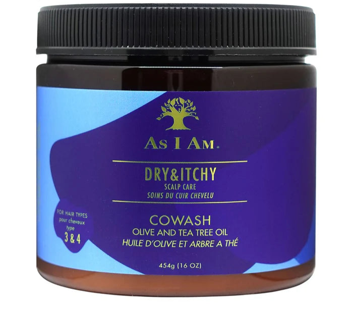 As I Am Dry & Itchy Scalp Olive & Tea Tree Oil Co-Wash 16 oz